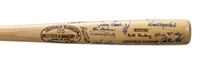 Hall of Famer Multi-Signed Bat with 18 Signatures including Dickey, Drysdale and Musial 